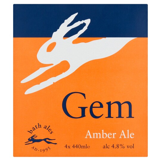 Bath Gem Amber Ale 4X440ml Tesco Groceries
