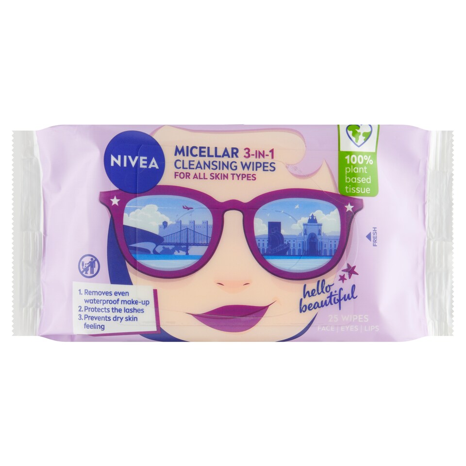 obrázok 1 z Nivea Micelárne čistiace pleťové obrúsky 3 v 1 25 ks