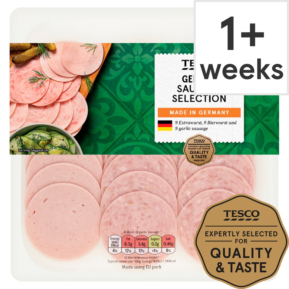 Tesco German Sausage Selection 115g