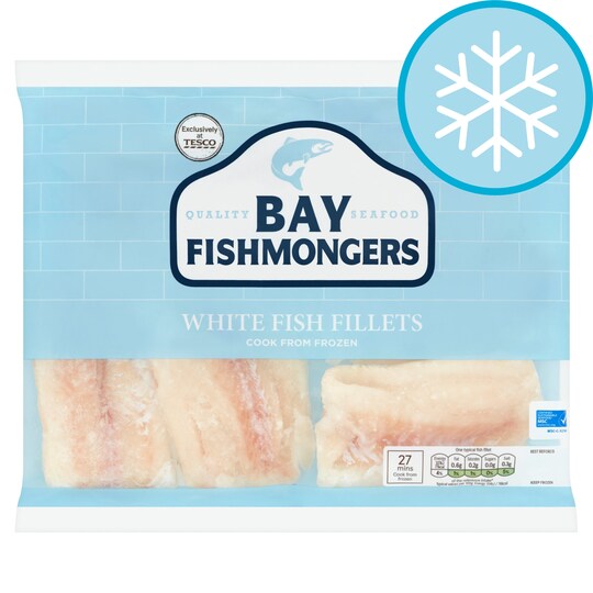 Bay Fishmongers White Fish Fillets 520G Tesco Groceries