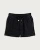 image 4 of F&F Pure Lyocell Drawstring Shorts in Black
