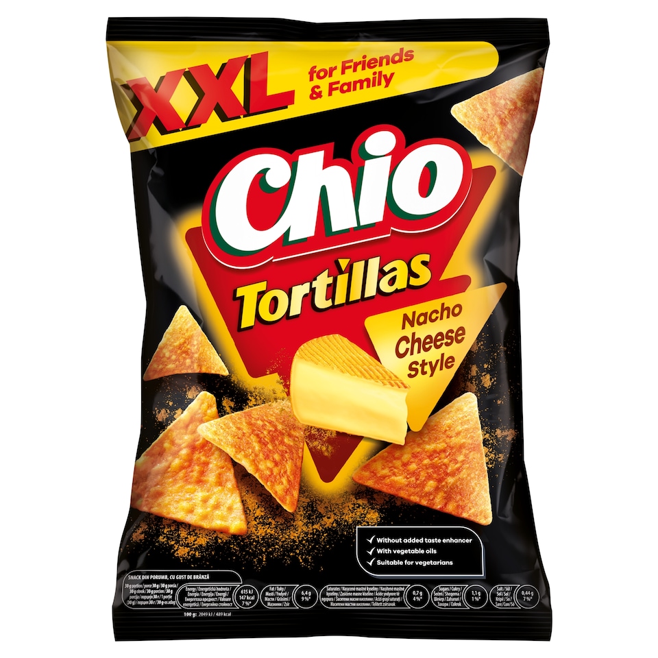 Chio Tortillas kukuričný snack s príchuťou syra 200 g
