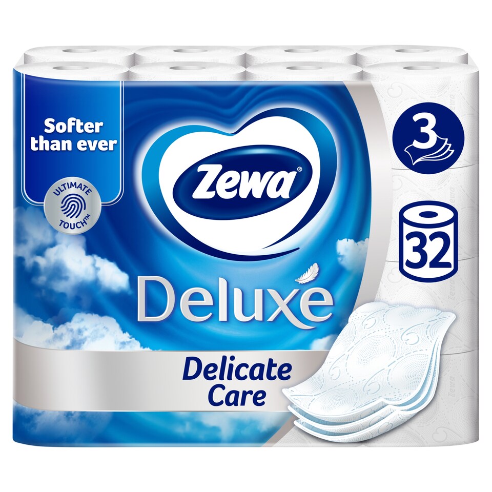 Zewa Deluxe Delicate Care toalettpapír 3 rétegű 32 tekercs 1. kép