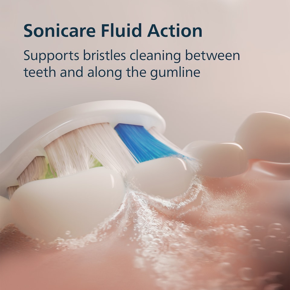 image 1 of Philips Sonicare 4100 Electric Toothbrush with Travel Case Marine Blue HX4043/48