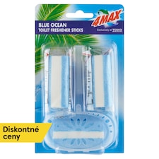 4MAX Blue Ocean Toilet Freshener Sticks 3 x 40 g (120 g)
