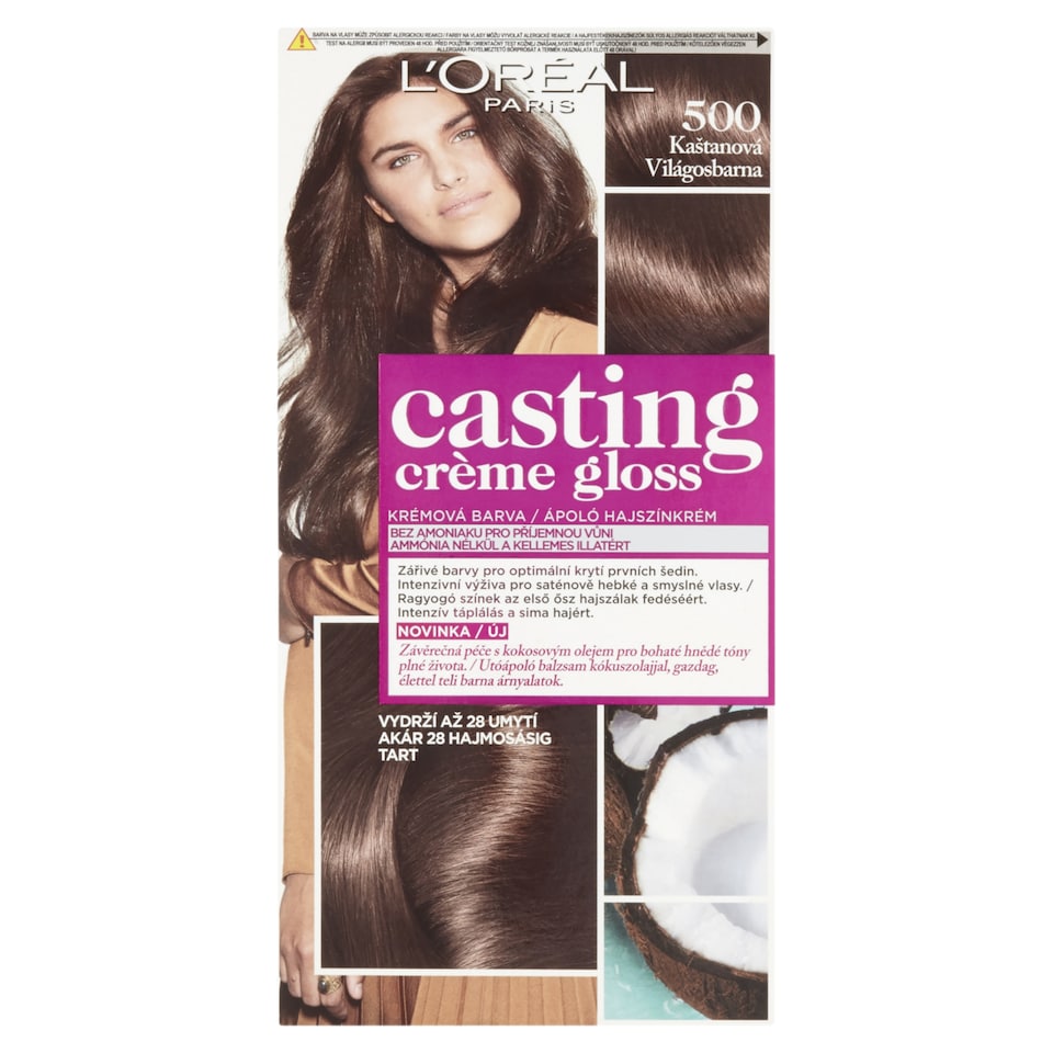 ĽOréal Paris Casting Creme Gloss Semi-permanent Color 500 Light Brown 48 +72 +60 ml