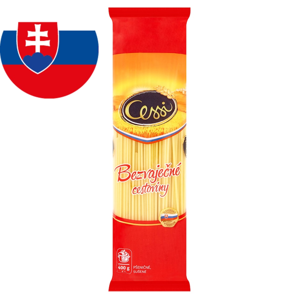 Cessi Bezvaječné cestoviny pšeničné, sušené makaróny 400 g