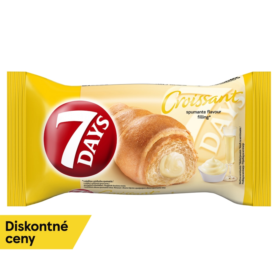 image 1 of 7 Days Croissant with Spumante Flavour Filling 60 g