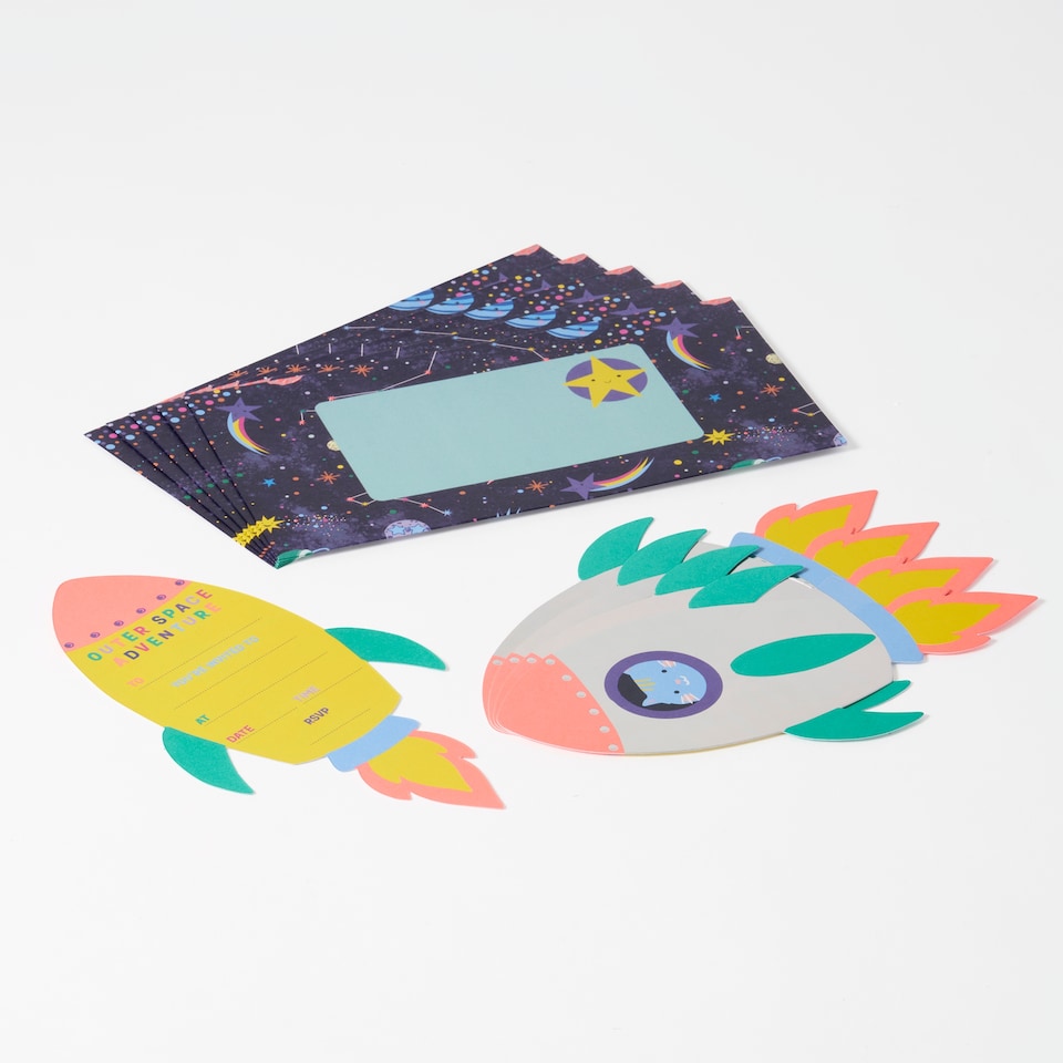 image 1 of Paperchase Happy Space party card invites