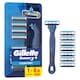 Gillette Sensor 3+ Kényelem Cserélhető Fejes Férfi Borotva Ergonomikus Markolattal és Borotvabetétel  1. kép