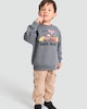 image 2 of Disney Cars Cotton Rich Race Ready Print Sweatshirt in Grey
