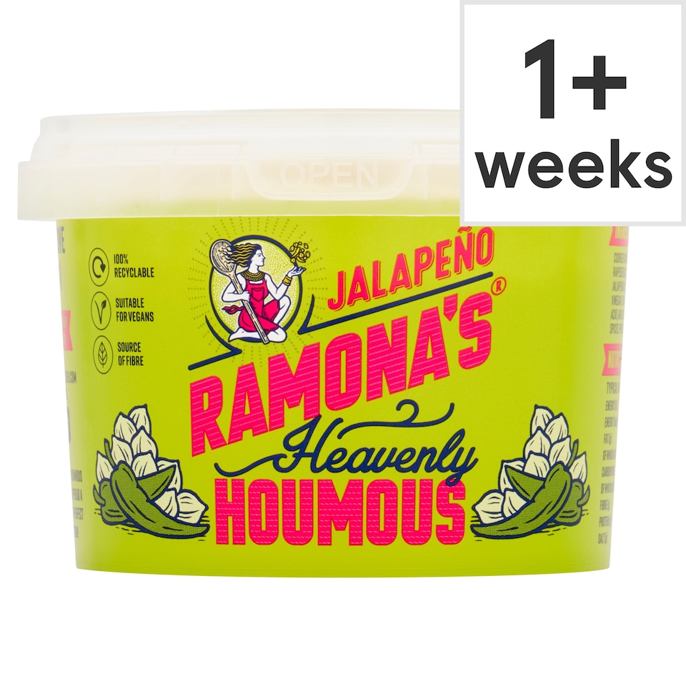 RAMONA'S Heavenly Houmous Jalapeno 250g