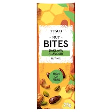Tesco Nut Bites Mix Baklava Flavour 25G