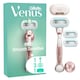 image 1 of Gillette Venus Deluxe Smooth Sensitive Rose gold Razor + 3 Blades