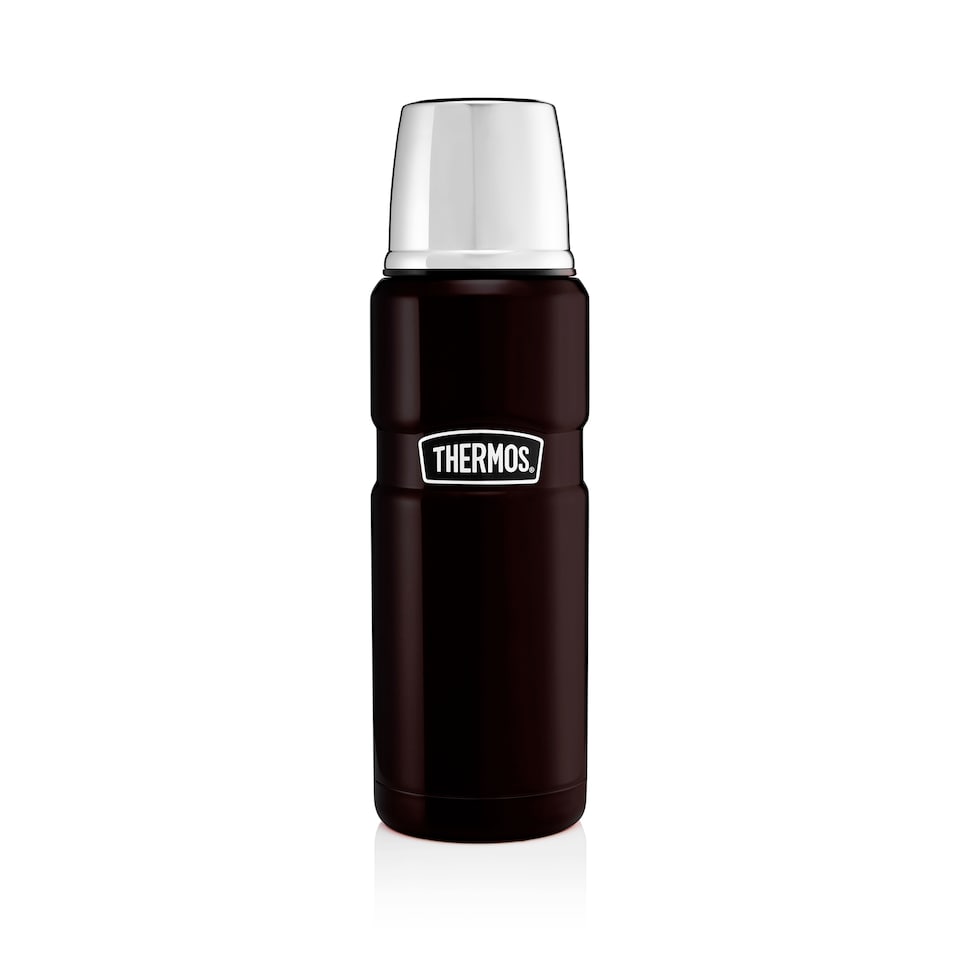 image 1 of Thermos King Matte Black 470Ml Stainless Steel Flask