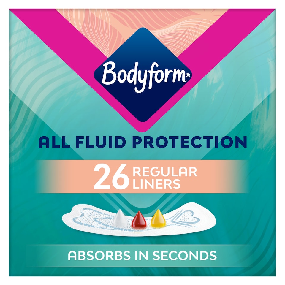 image 1 of Bodyform Dailies All Fluid Normal Panty Liners 26 pack