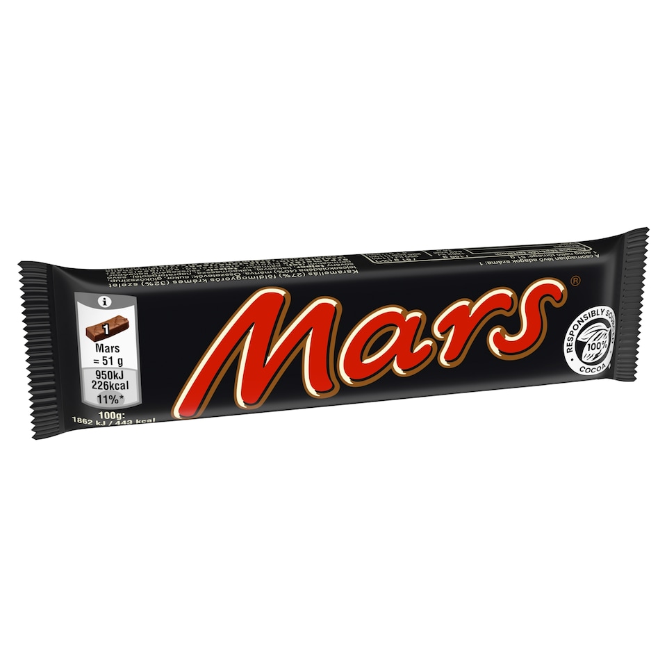 Mars Milk Chocolate with Caramel Interior and Soft Filling 51 g