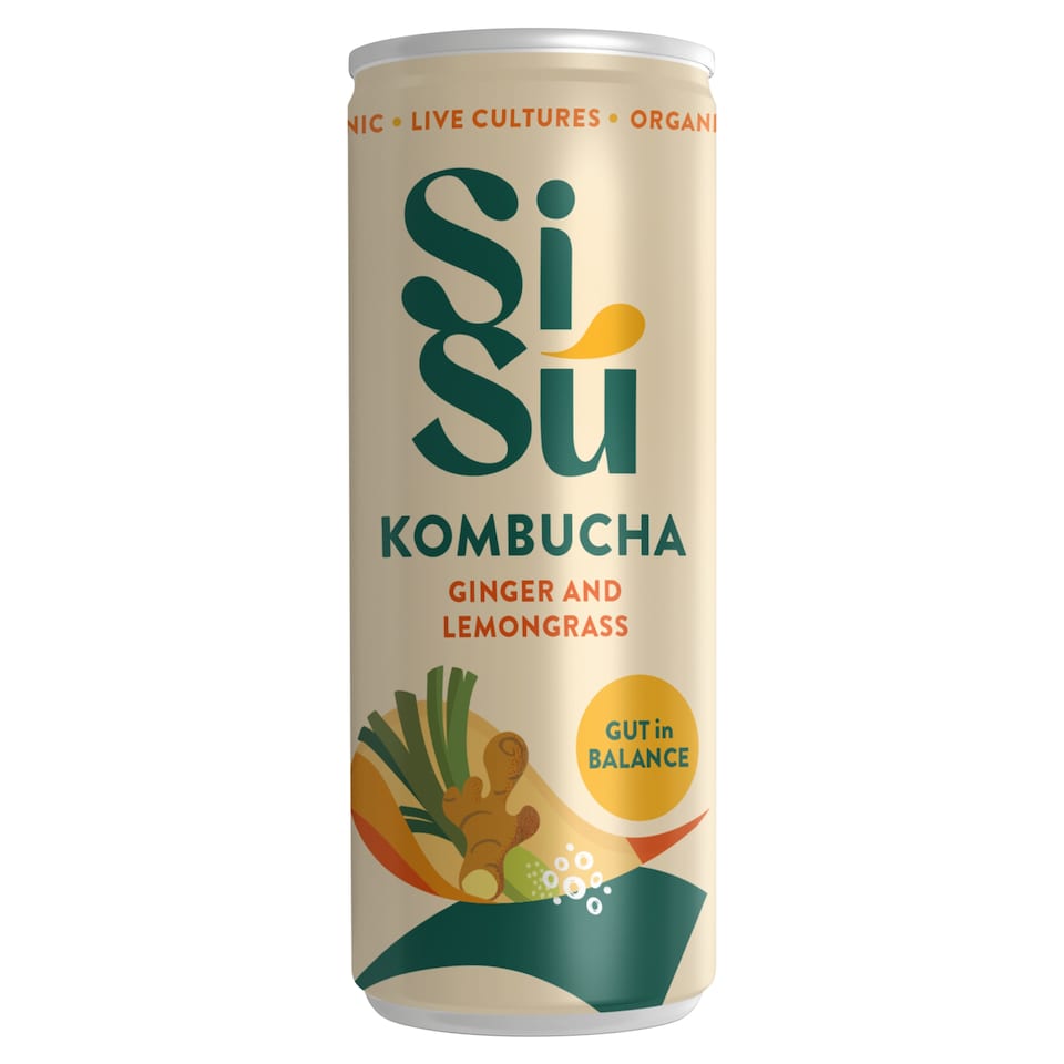 SiSu Organic Kombucha Ginger Lemongrass 250ml