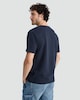 image 3 of The F&F Edit Cotton Rich Ribbed Short Sleeved T-Shirt in Navy