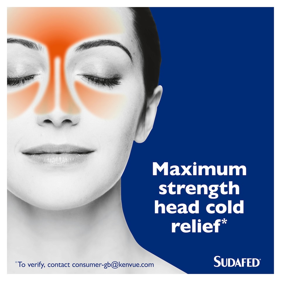 image 1 of Sudafed Congestion & Headache Relief Max Strength Capsules 16s