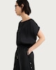 image 3 of F&F Satin Drawstring Hem Sleeveless Co-ord Top in Black