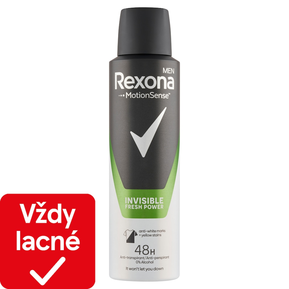 obrázok 1 z Rexona Men Invisible Fresh Power antiperspirant sprej pre mužov 150 ml
