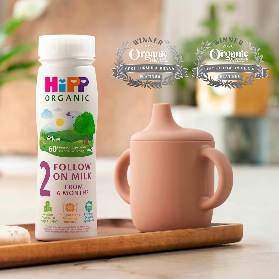 image 1 of Hipp Organic 2 Follow On Baby Milk Ready To Feed Bottle 6 Month Plus 200Ml