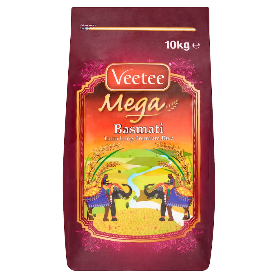 Veetee Mega Premium Basmati Extra Long Rice 10kg