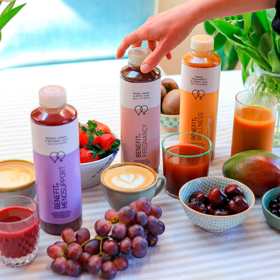 image 1 of BENEFIT PREGNANCY PRUNE,GINGER & APPLE JUICE + MULTIVITAMINS 750ML.