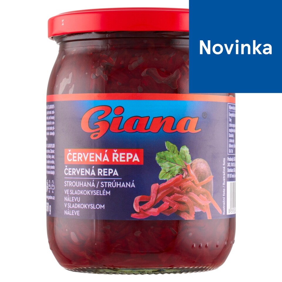 obrázok 1 z Giana Červená repa strúhaná v sladkokyslom náleve 480 g