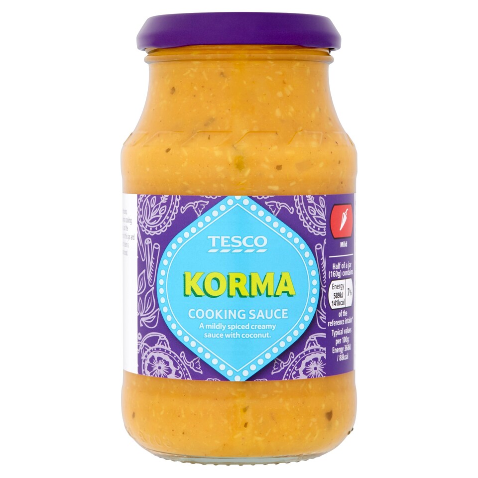 TESCO KORMA COOKING SAUCE 320G