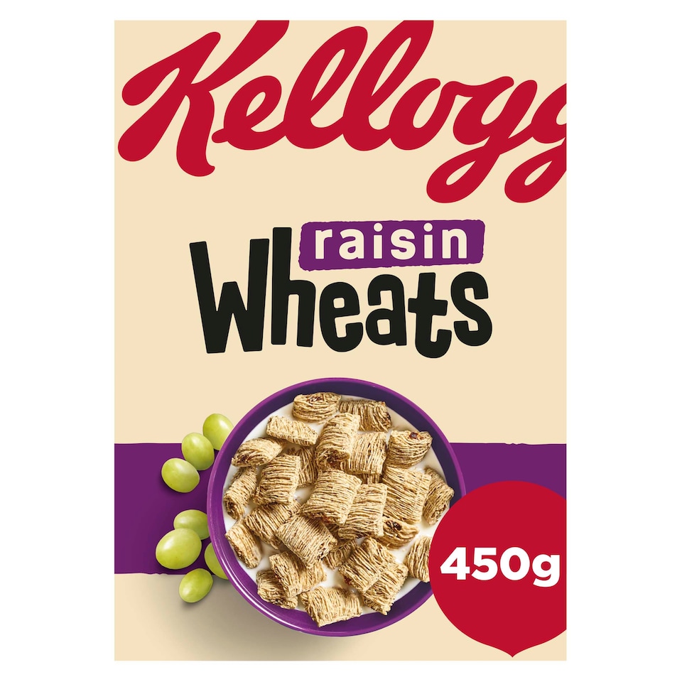 image 1 of Kellogg's Wheats Raisin Breakfast Cereal 450g