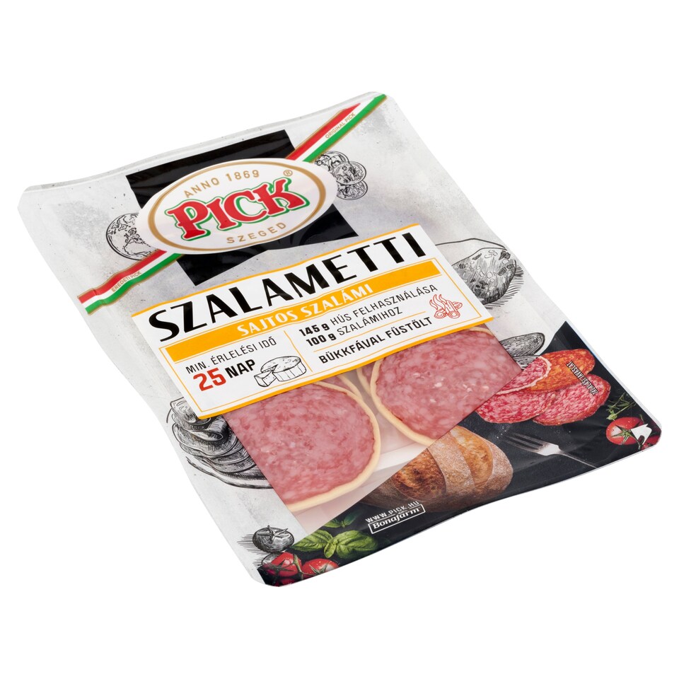 PICK Szalametti szeletelt sajtos szalámi 60 g