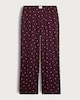 image 5 of F&F Pure Cotton Polka Dot Pyjama Bottoms in Burgundy