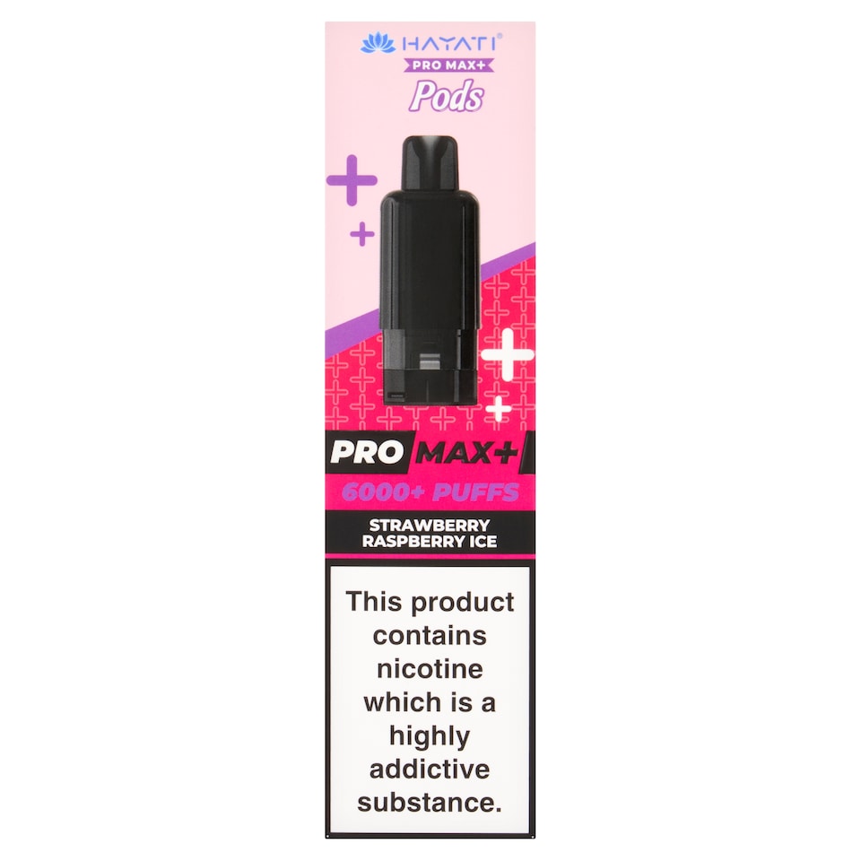 Hayati Pro Max+ Pods Strawberry Raspberry Ice 20mg