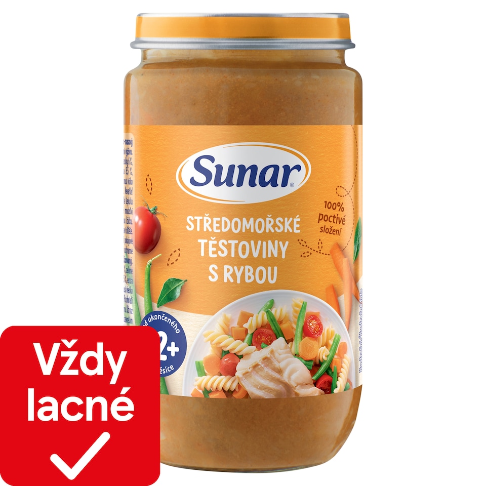 obrázok 1 z Sunar príkrm stredomorské cestoviny s rybou 12m +, 235 g
