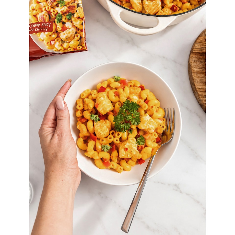 image 1 of THE GYM KITCHEN High Protein Buffalo Chicken Mac & Cheese 700g