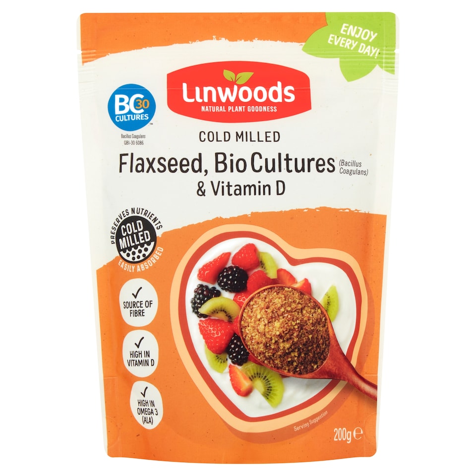 image 1 of Linwoods Flax Seeds Biological Cultures & Vitamin D 200G