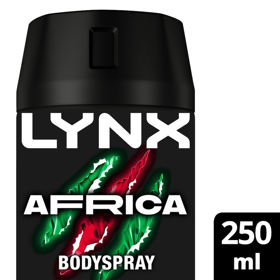image 1 of Lynx Africa 48h Deodorant Bodyspray for Men 250ml