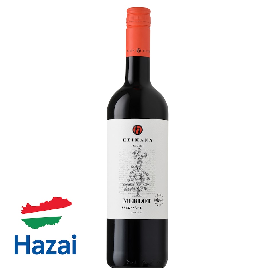Heimann Merlot száraz vörösbor 14,5% 0,75 l