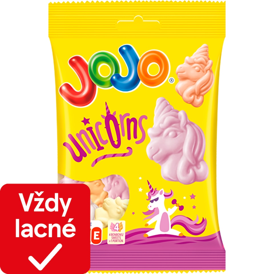 obrázok 1 z  JOJO Jednorožci želé cukríky s ovocnými príchuťami 80 g