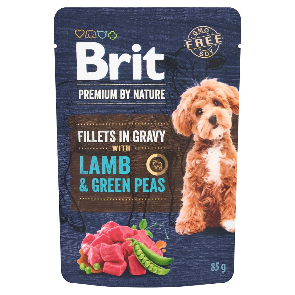image 1 of Brit Premium by Nature Lamb & Green Peas Complete Premium Wet Dog Food for Adult Dogs 85 g