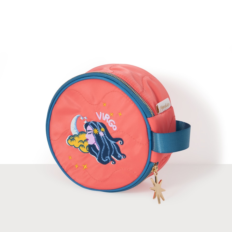 image 1 of Paperchase Zodiac Round Make up Bag - Virgo