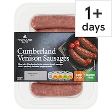 Highland Game Cumberland Venison Sausages 6 Pack 300G