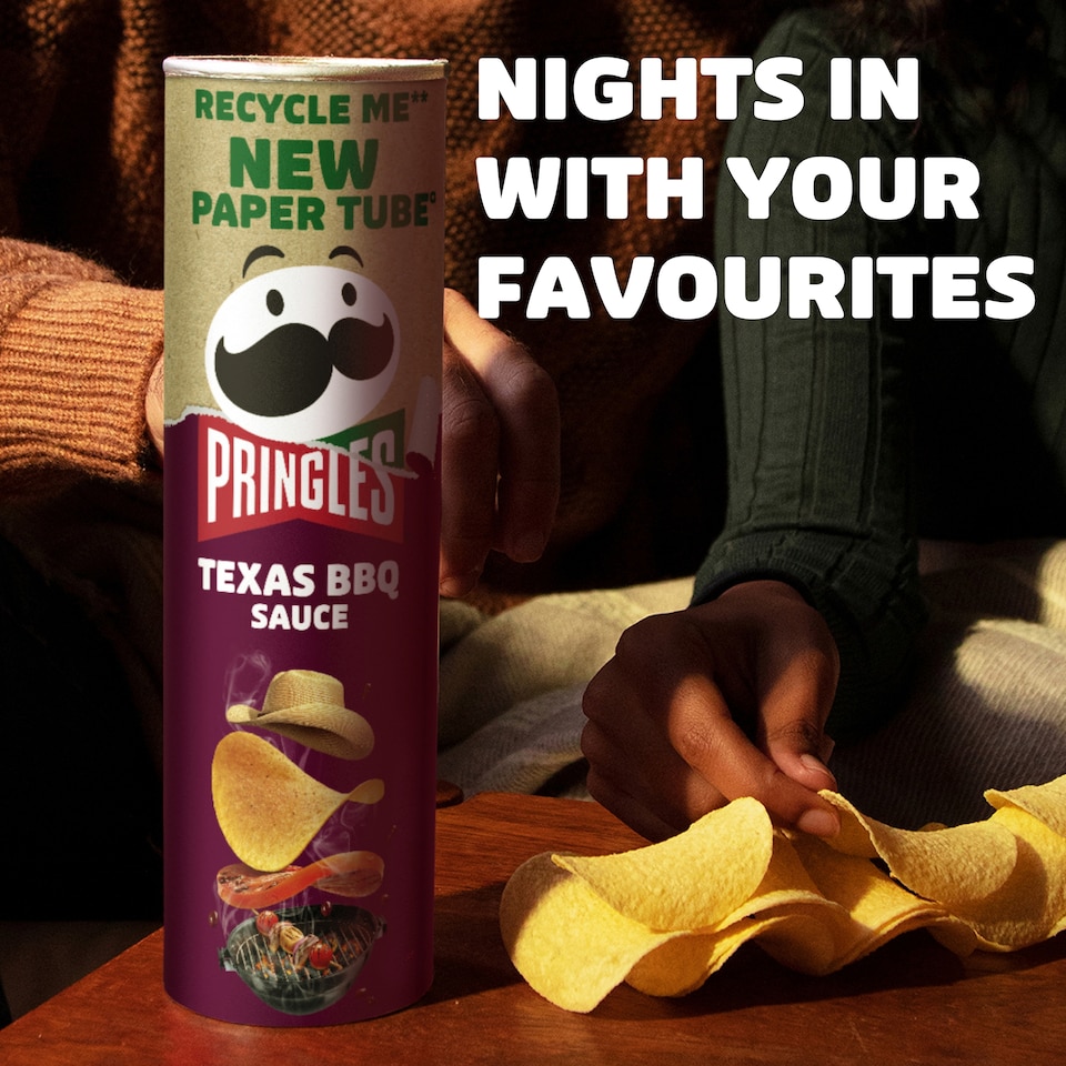 image 1 of Pringles Texas Bbq Crisps 185G