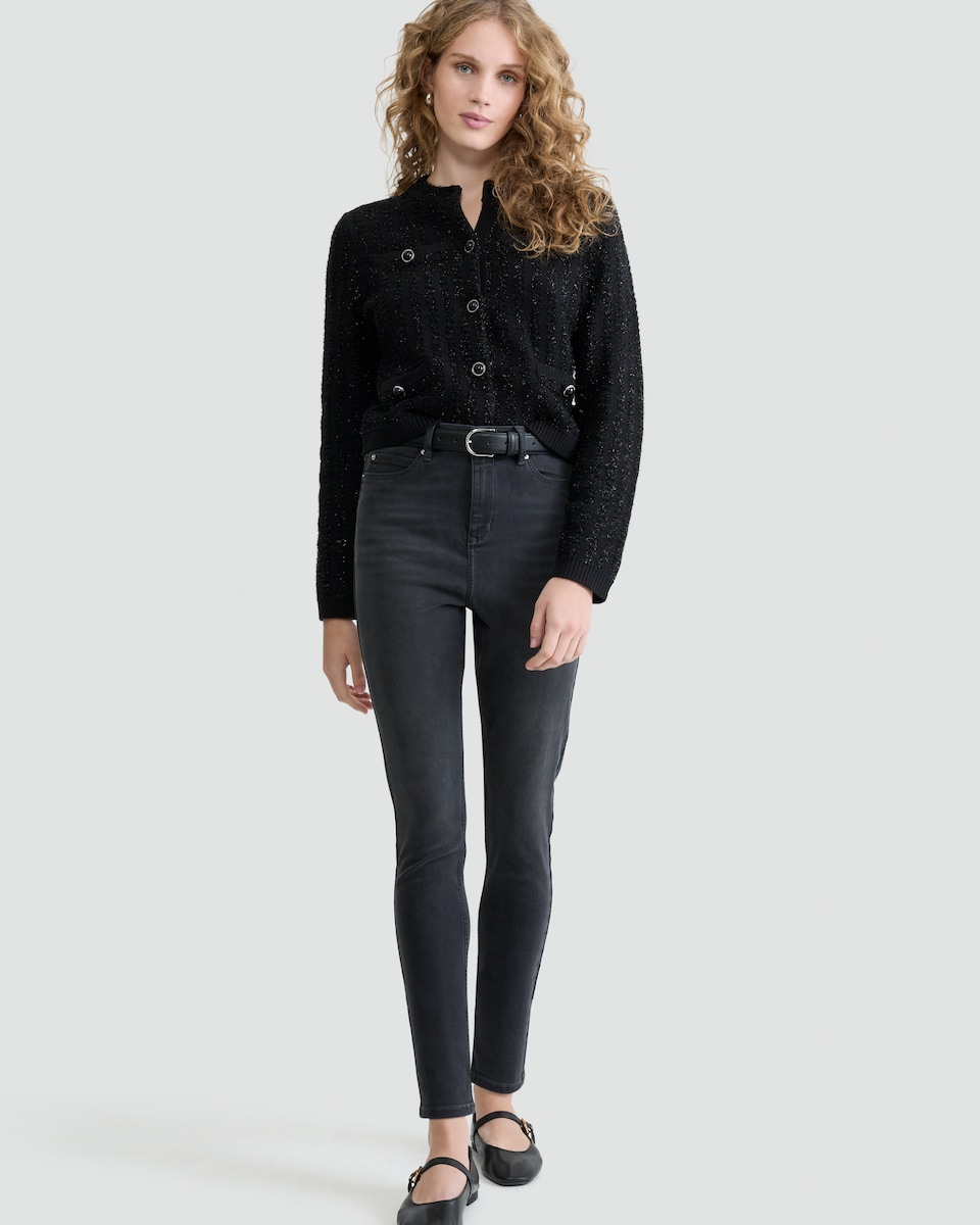 image 1 of F&F Contour Skinny Jeans in Grey