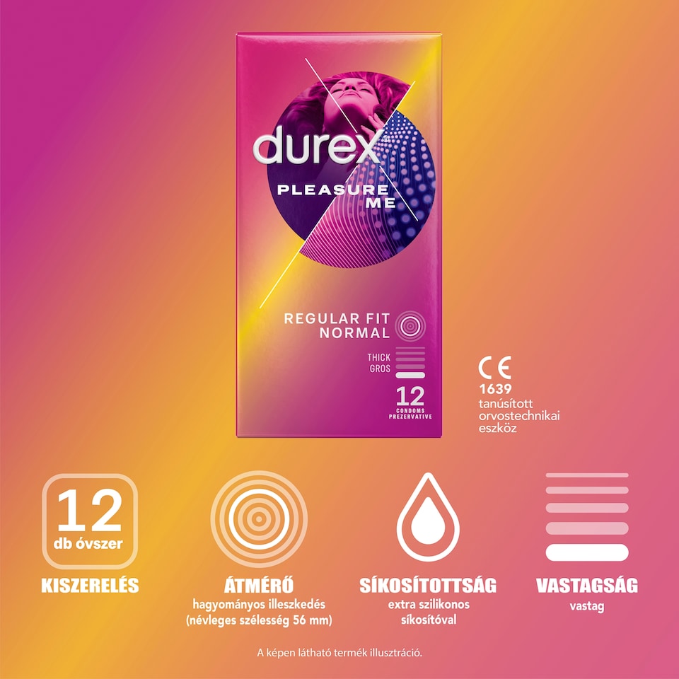 Durex Pleasure Me óvszer 12 db 1. kép