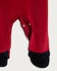 image 2 of F&F Baby 2-Piece Cotton Rich Fleece Santa Outfit in Red