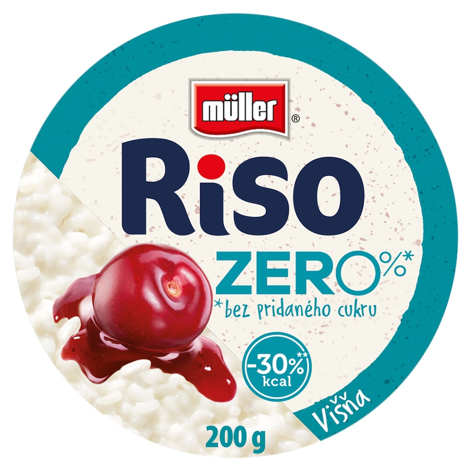 obrázok 1 z Müller Riso Zero višňa mliečny ryžový dezert 200 g