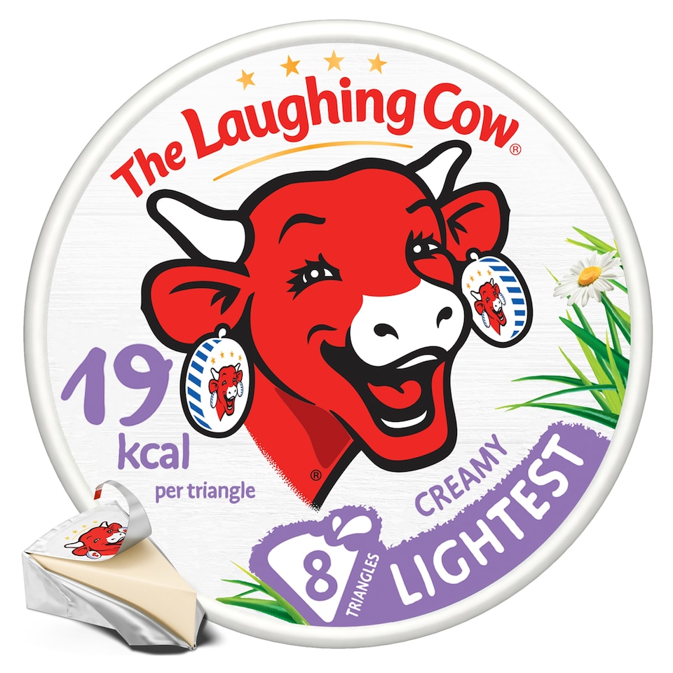 image 1 of The Laughing Cow Lightest Cheese Spread 8 Triangles 133g
